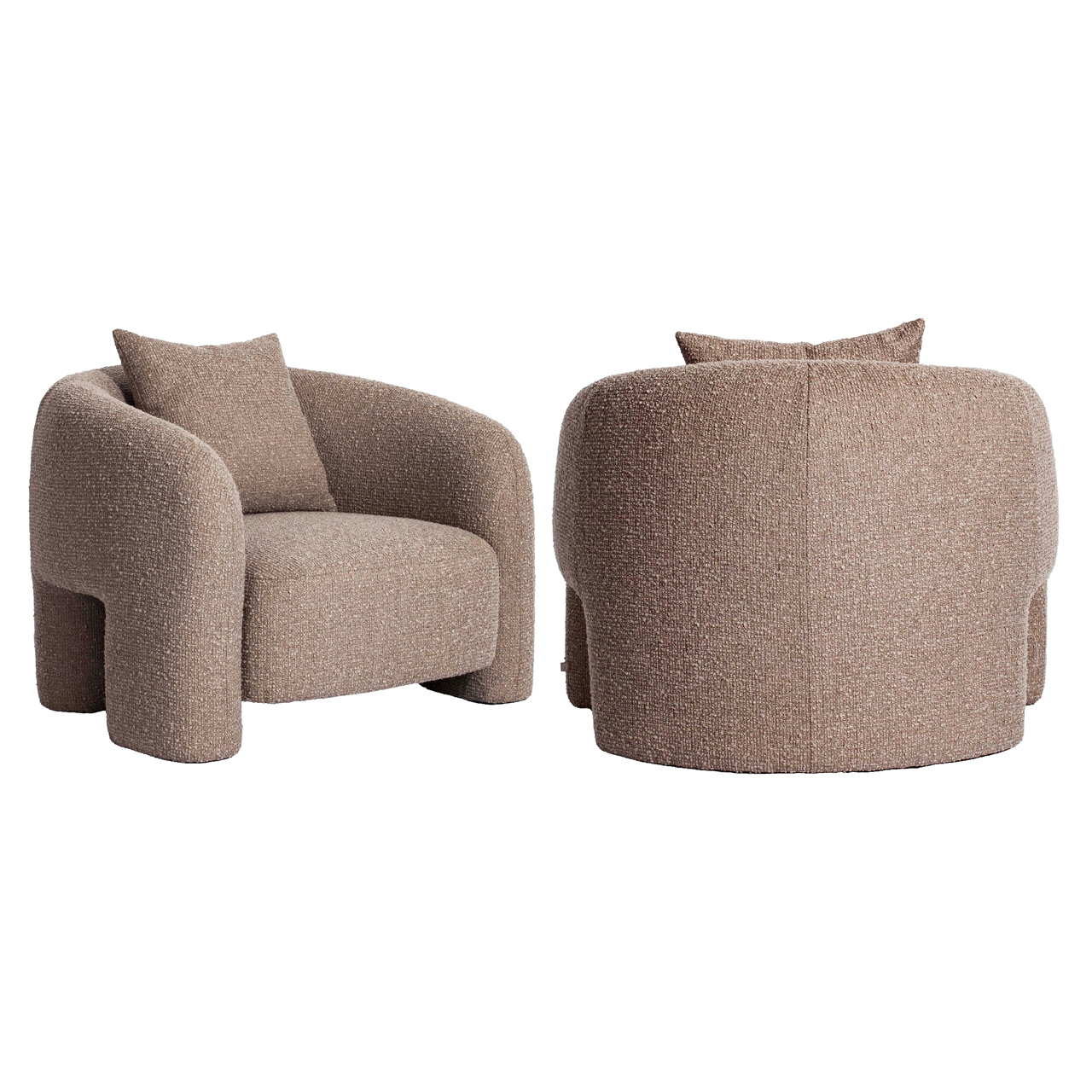 Loungestoel Tuscany chunky mokka