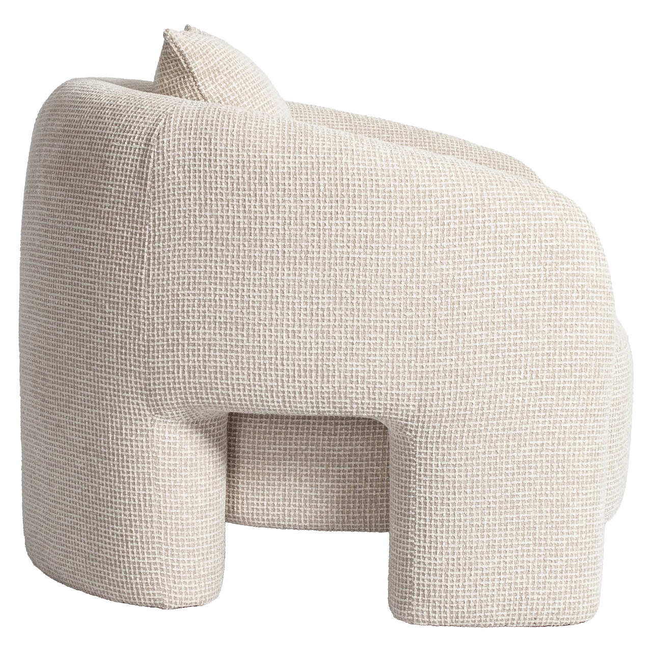 Loungestoel Tuscany beige blockweave - Afbeelding 4
