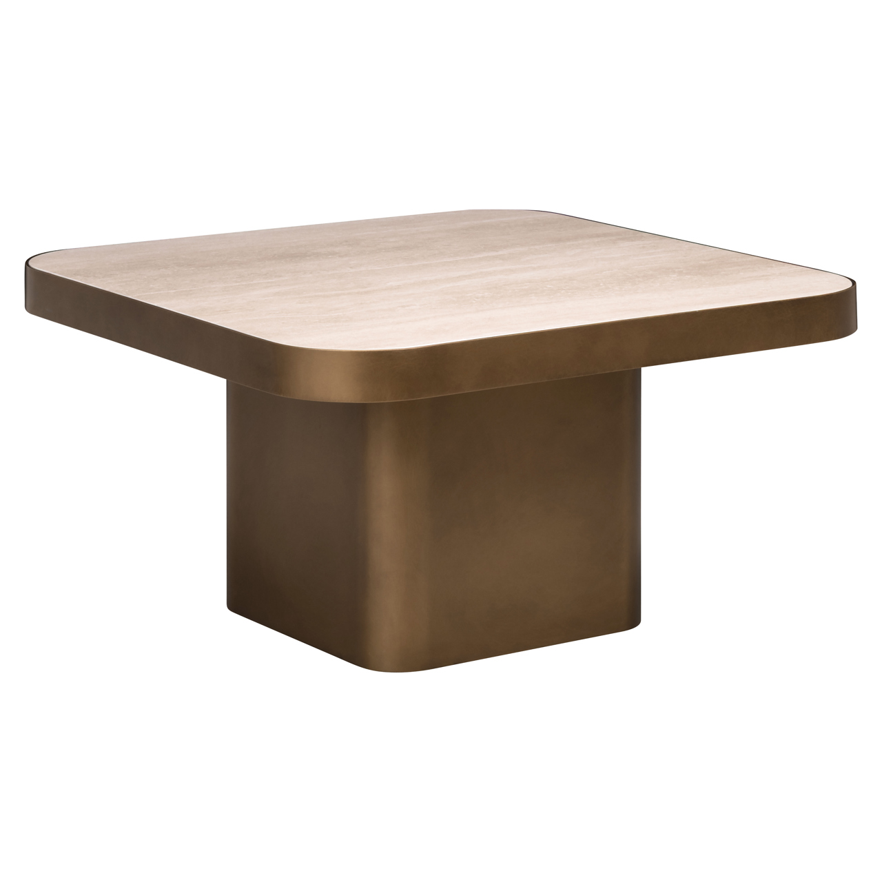 Salontafel Claridge cumulus beige 70x70 cm