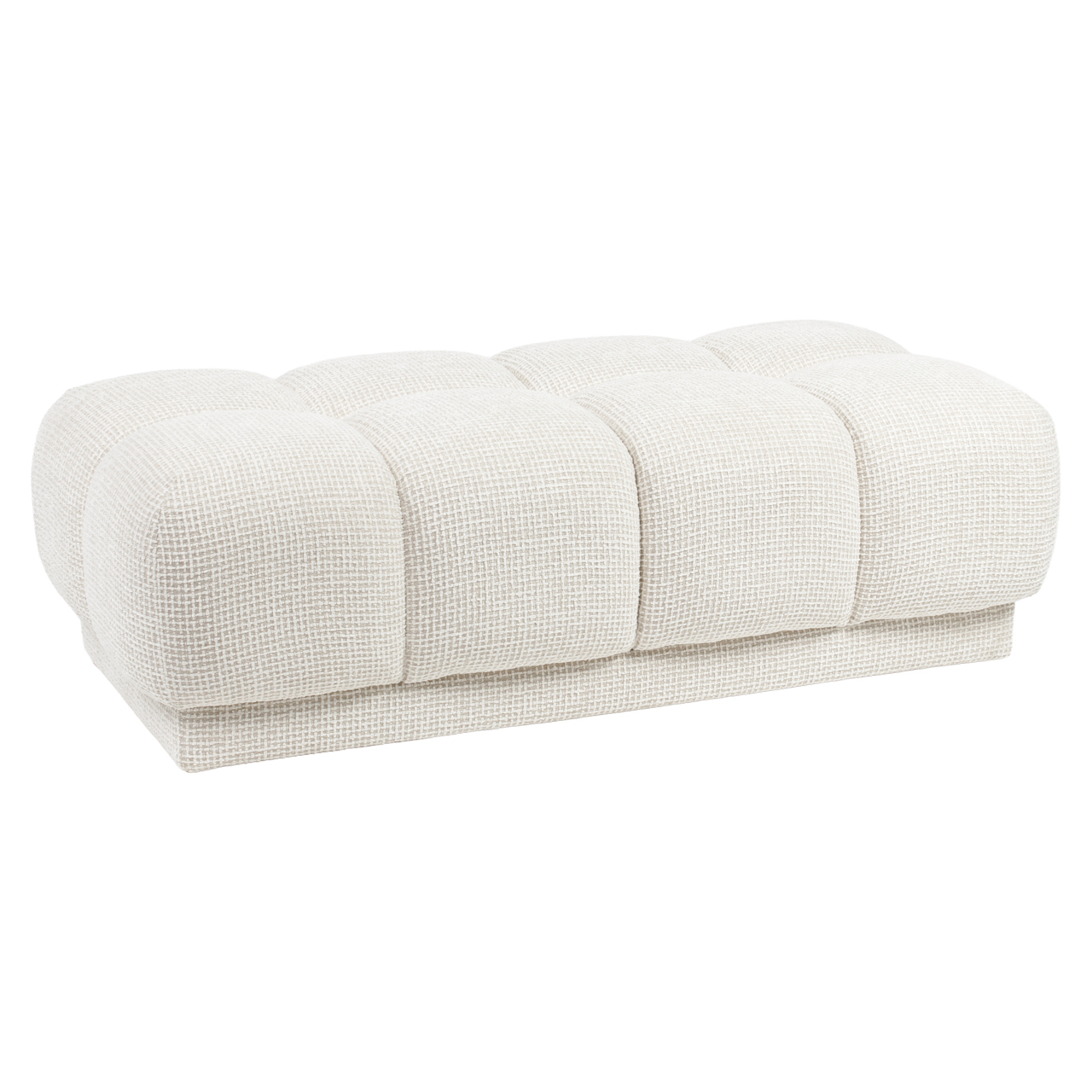 Voetenbank Poef Noah beige blockweave