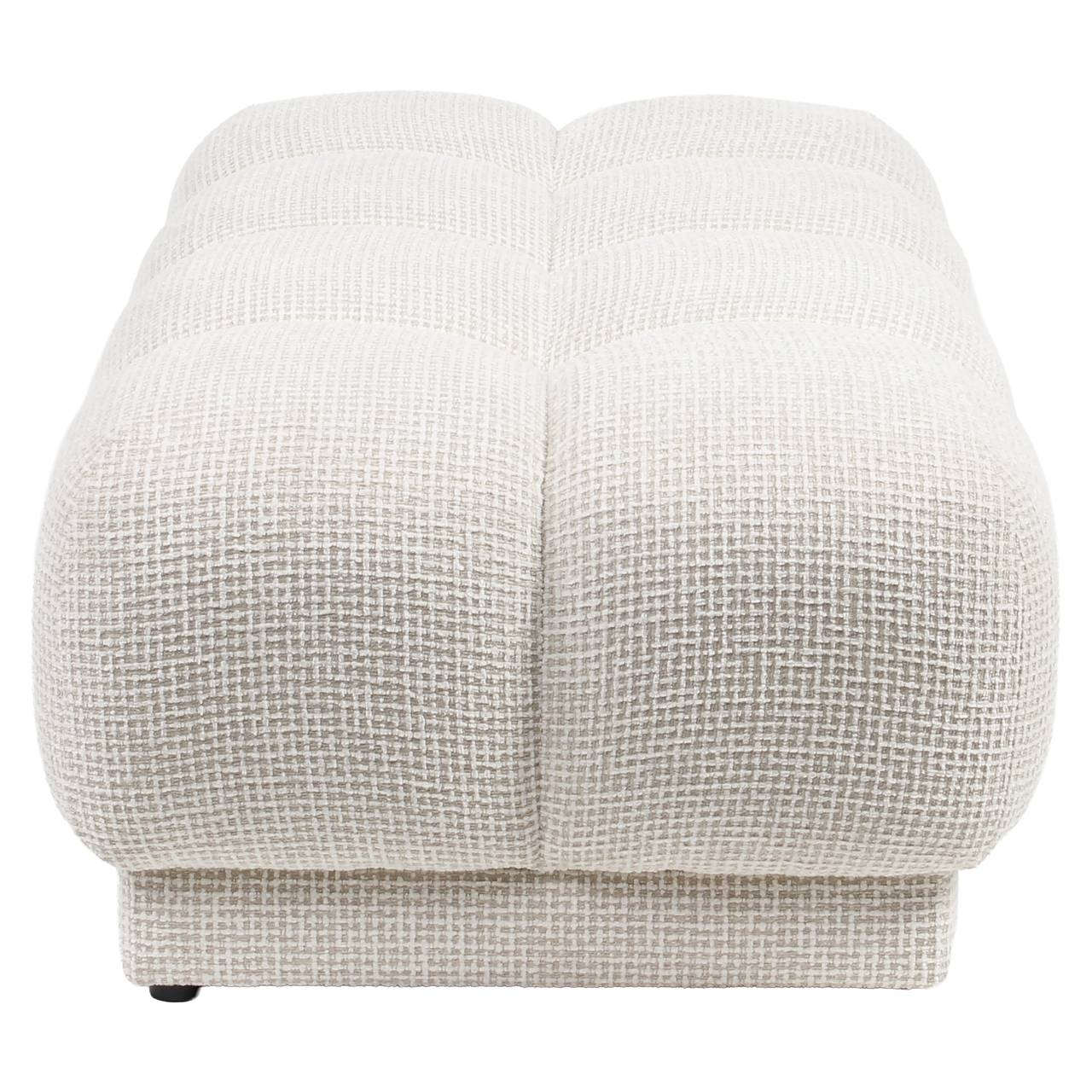 Voetenbank Poef Noah beige blockweave - Afbeelding 3