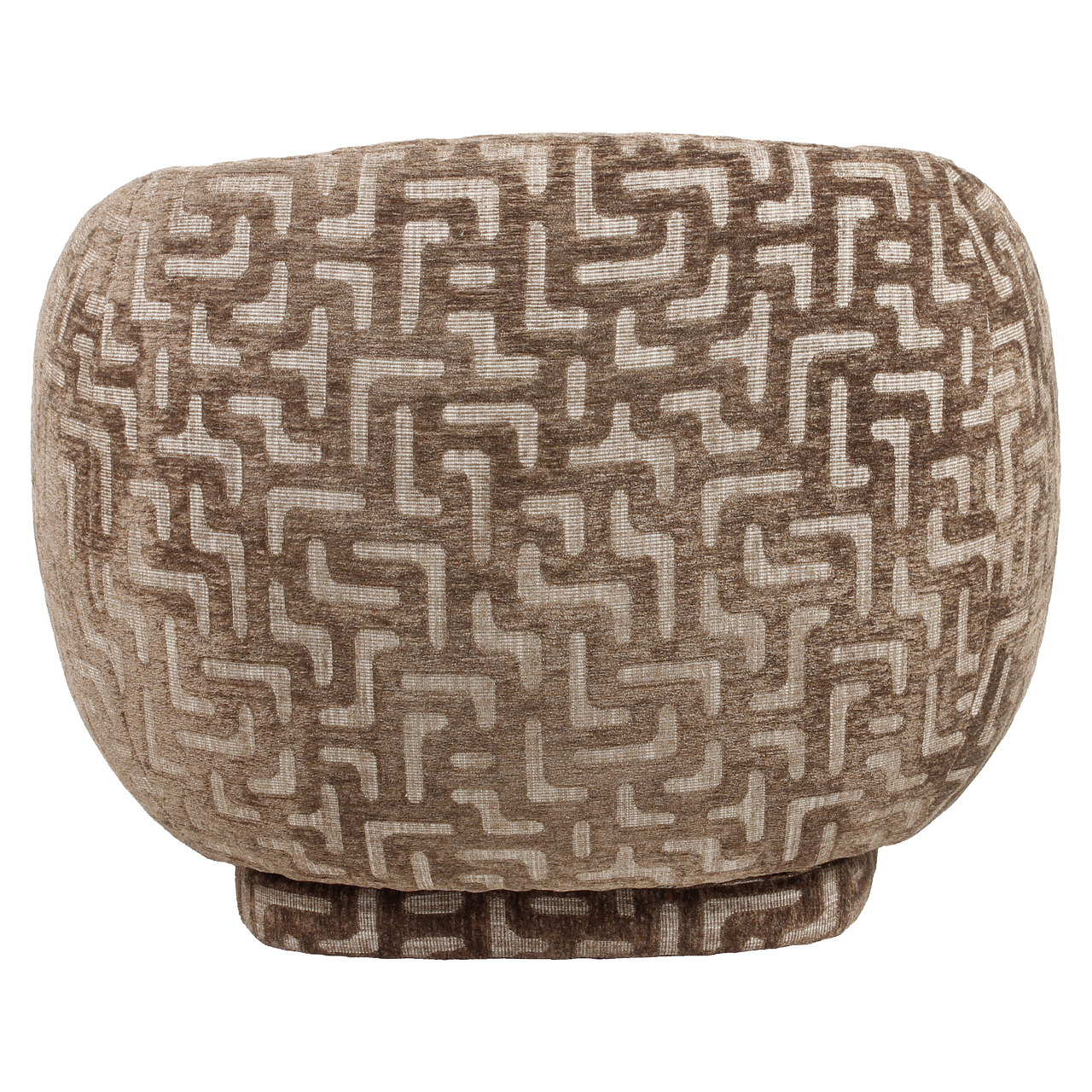Loungestoel Negreslo labyrinth draaibaar bruin - Afbeelding 5