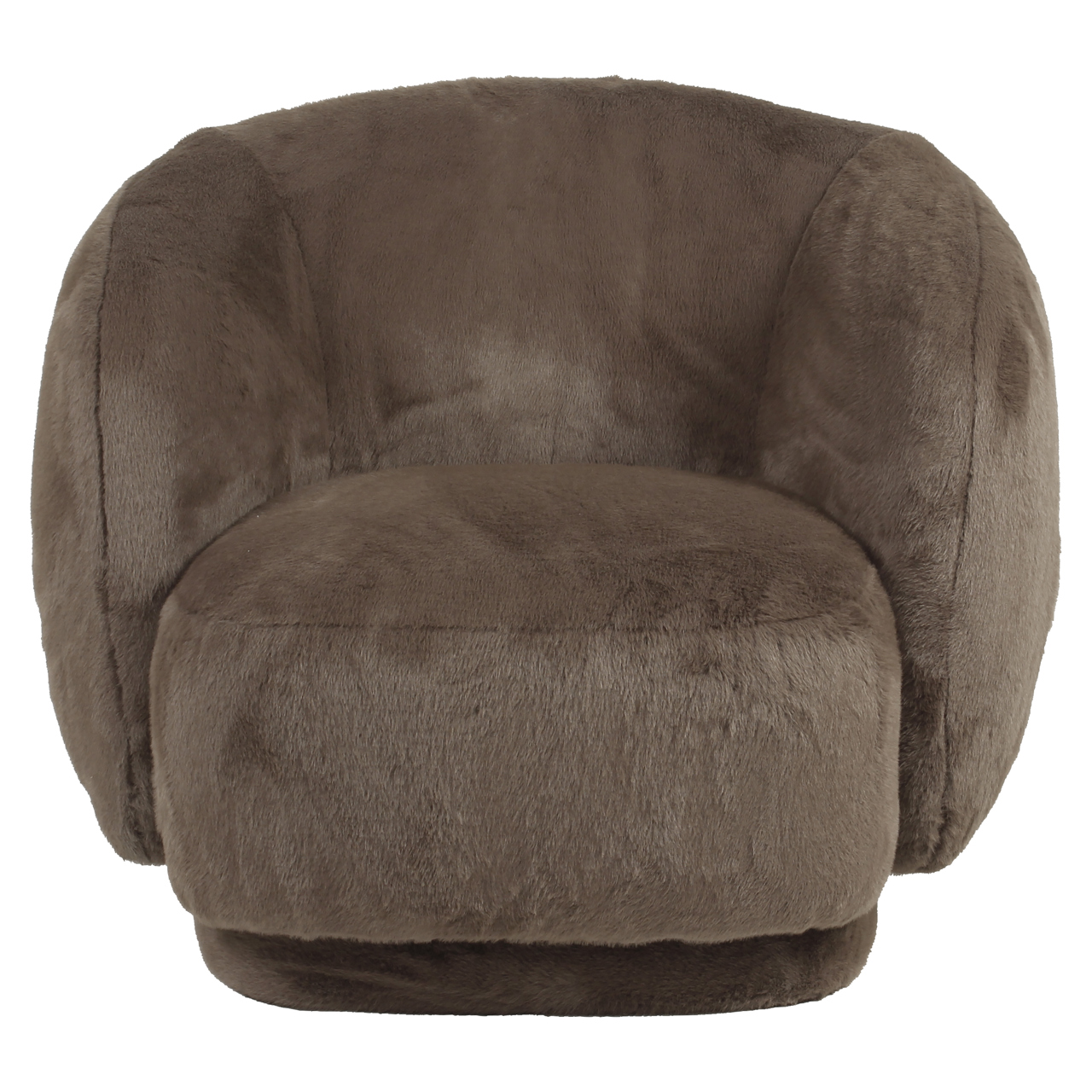 Loungestoel Negreslo fluffy draaibaar bruin - Afbeelding 3