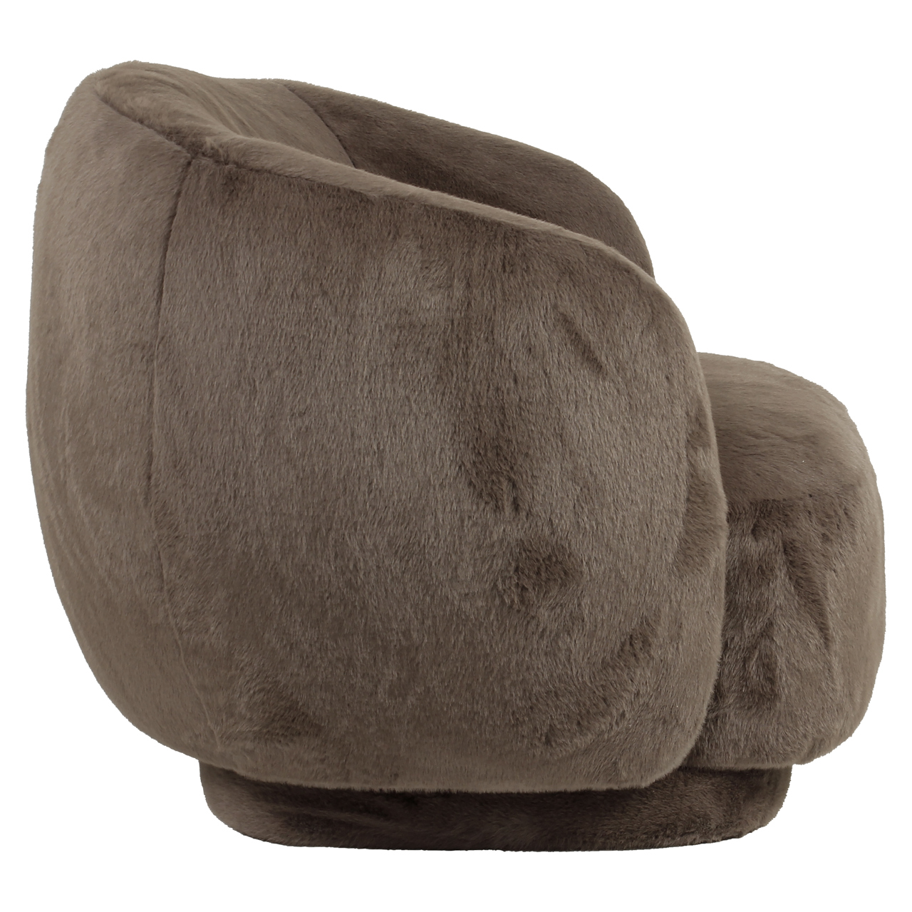 Loungestoel Negreslo fluffy draaibaar bruin - Afbeelding 4