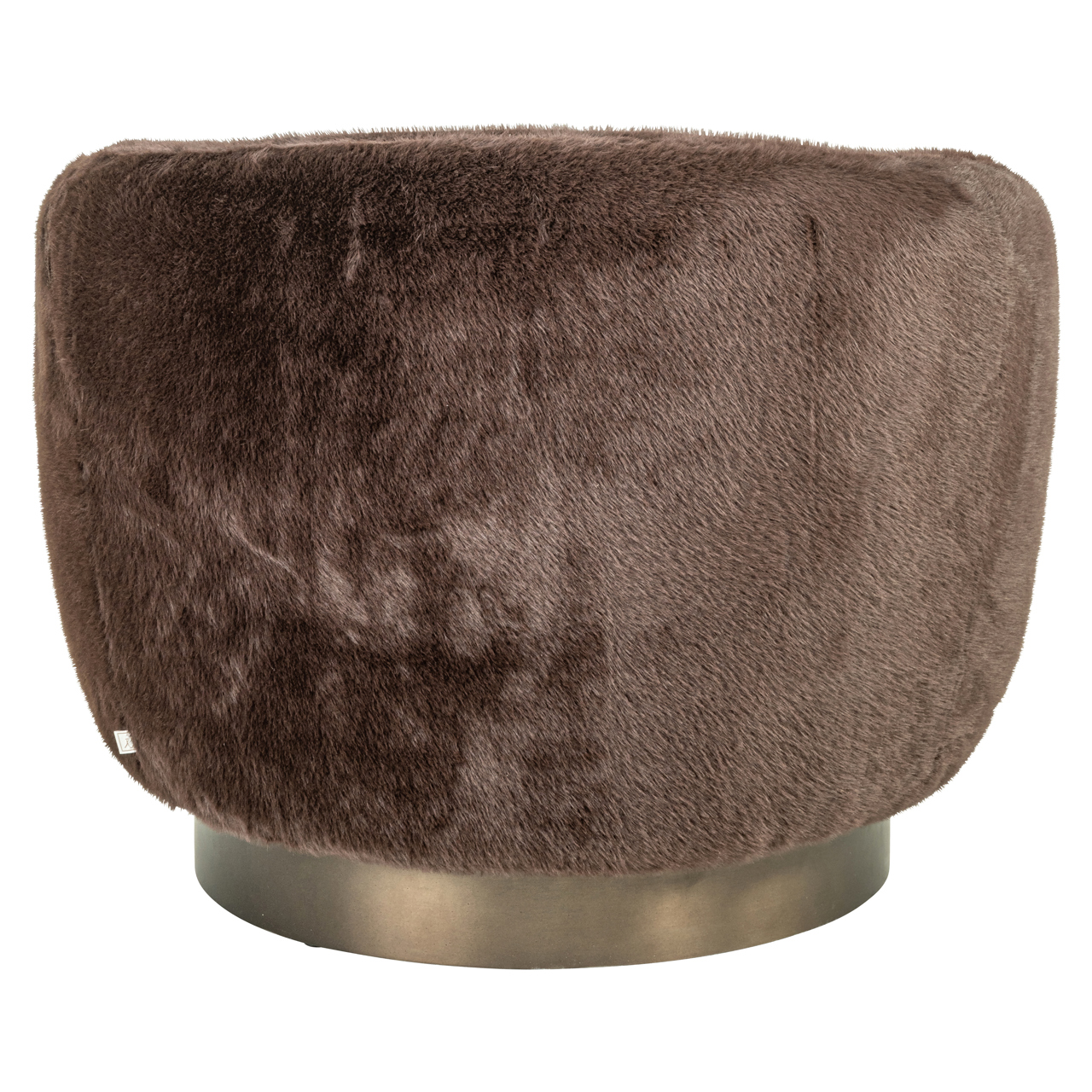 Loungestoel Colmar chocolat fluffy draaibaar - Afbeelding 5