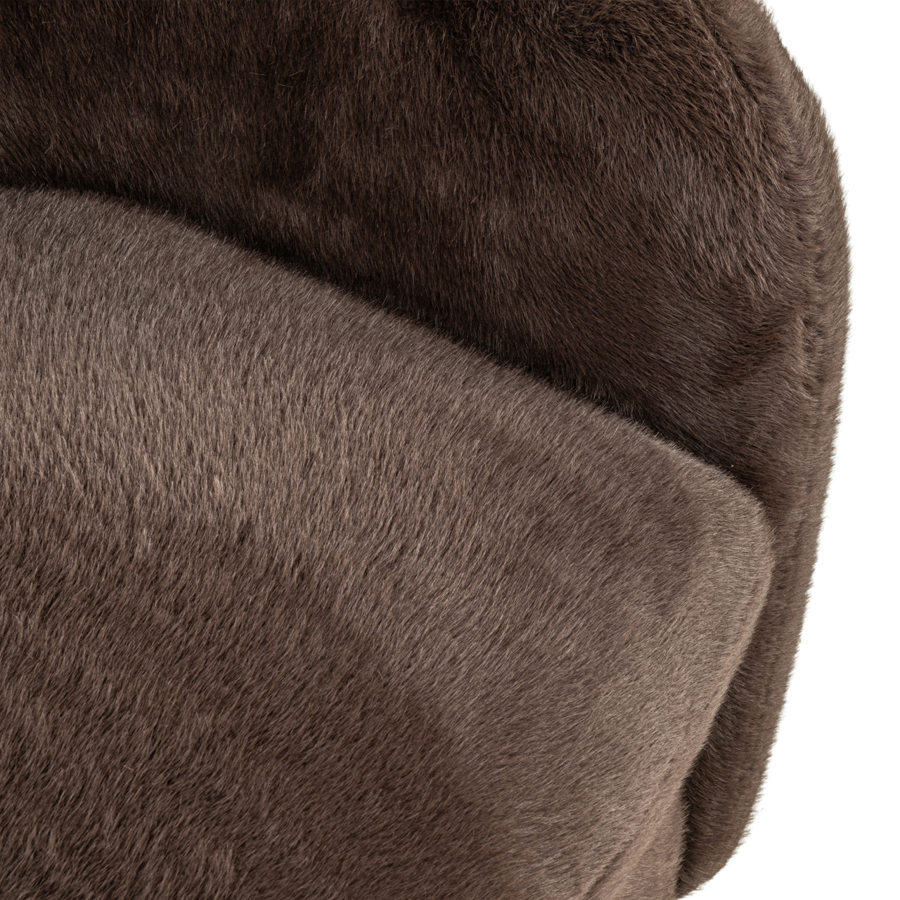 Loungestoel Colmar chocolat fluffy draaibaar - Afbeelding 6
