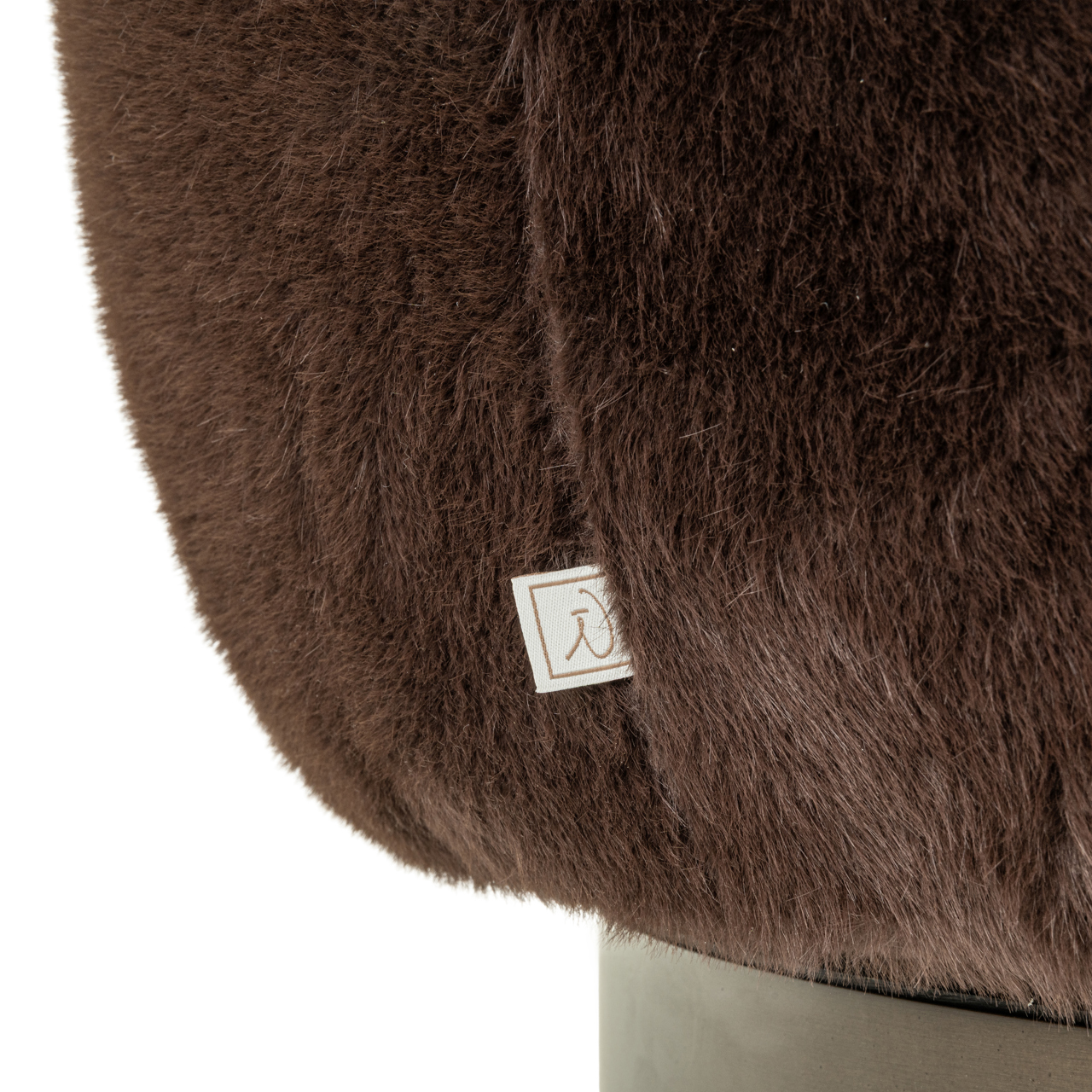 Loungestoel Colmar chocolat fluffy draaibaar - Afbeelding 7