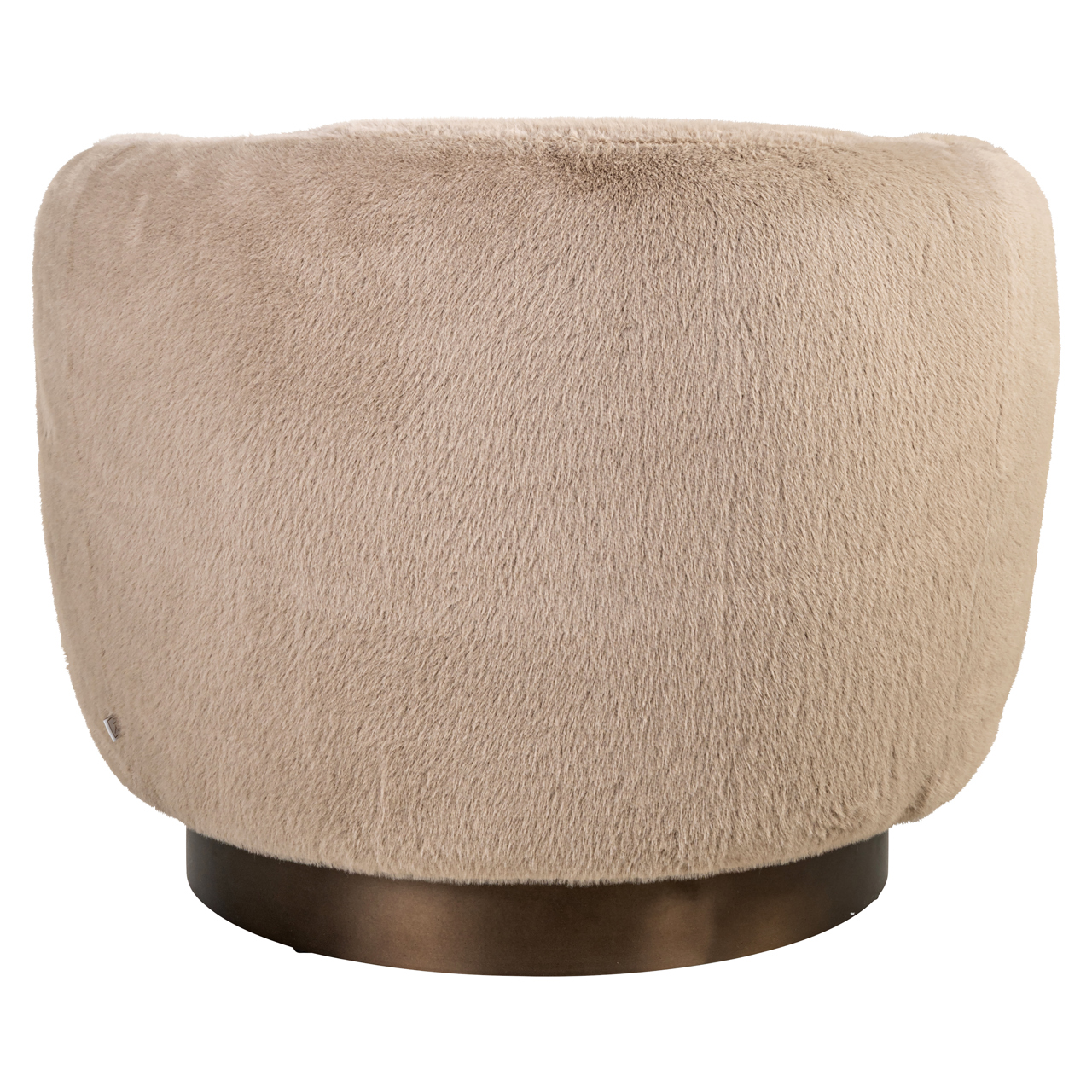 Loungestoel Colmar fluffy draaibaar khaki - Afbeelding 4