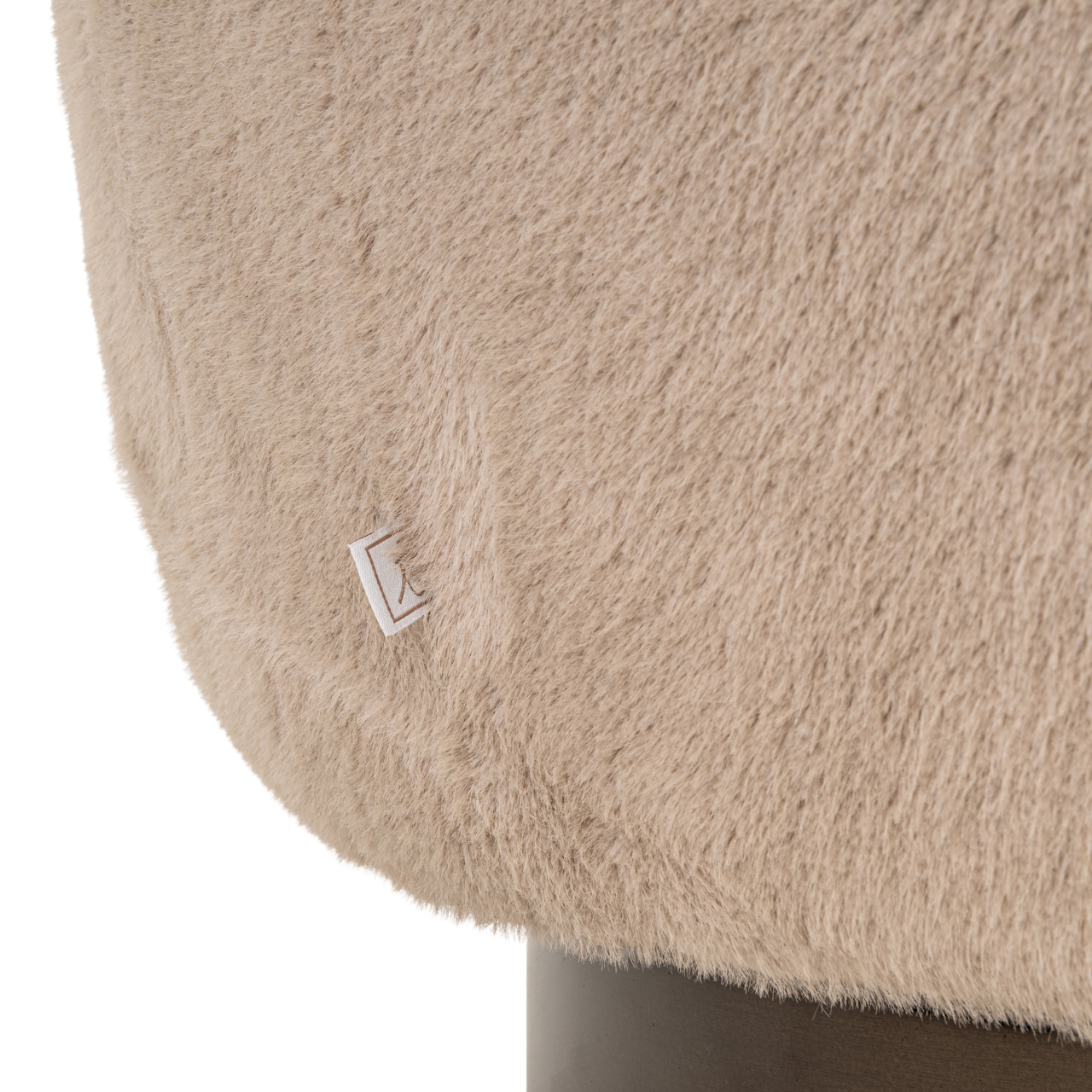 Loungestoel Colmar fluffy draaibaar khaki - Afbeelding 7