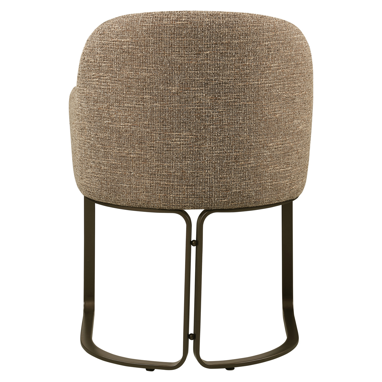 Eetkamerstoel Hadley brandvertragend bruin tweed - Afbeelding 5