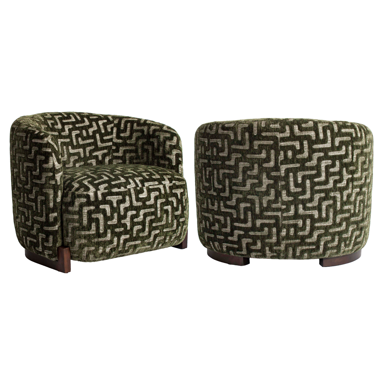 Loungestoel Hannah moss labyrinth brandvertragend
