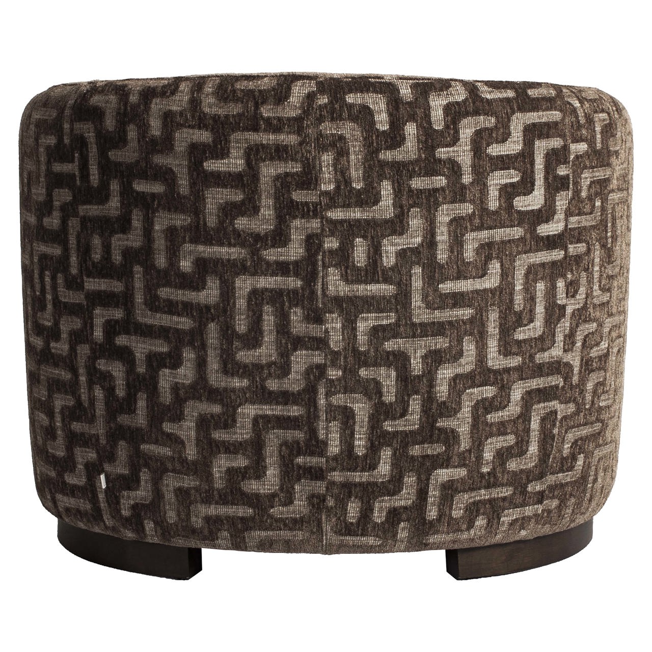 Lounge stoel Hannah brown labyrinth fire retardant - Afbeelding 5