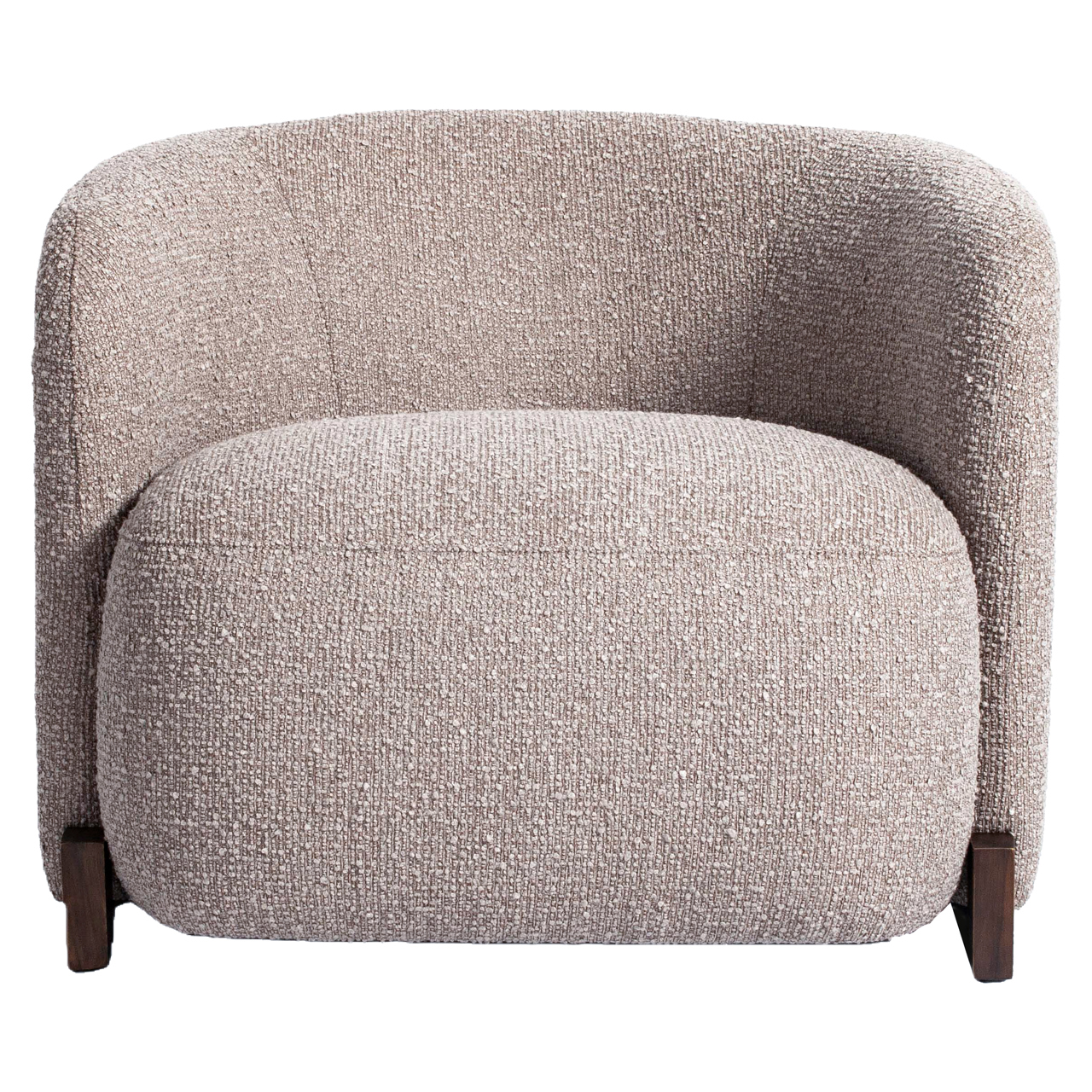 Lounge stoel Hannah mocca chunky fire retardant - Afbeelding 3