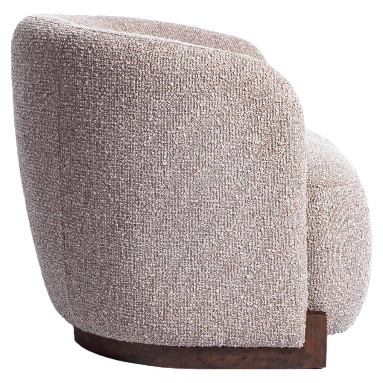 Lounge stoel Hannah mocca chunky fire retardant - Afbeelding 4