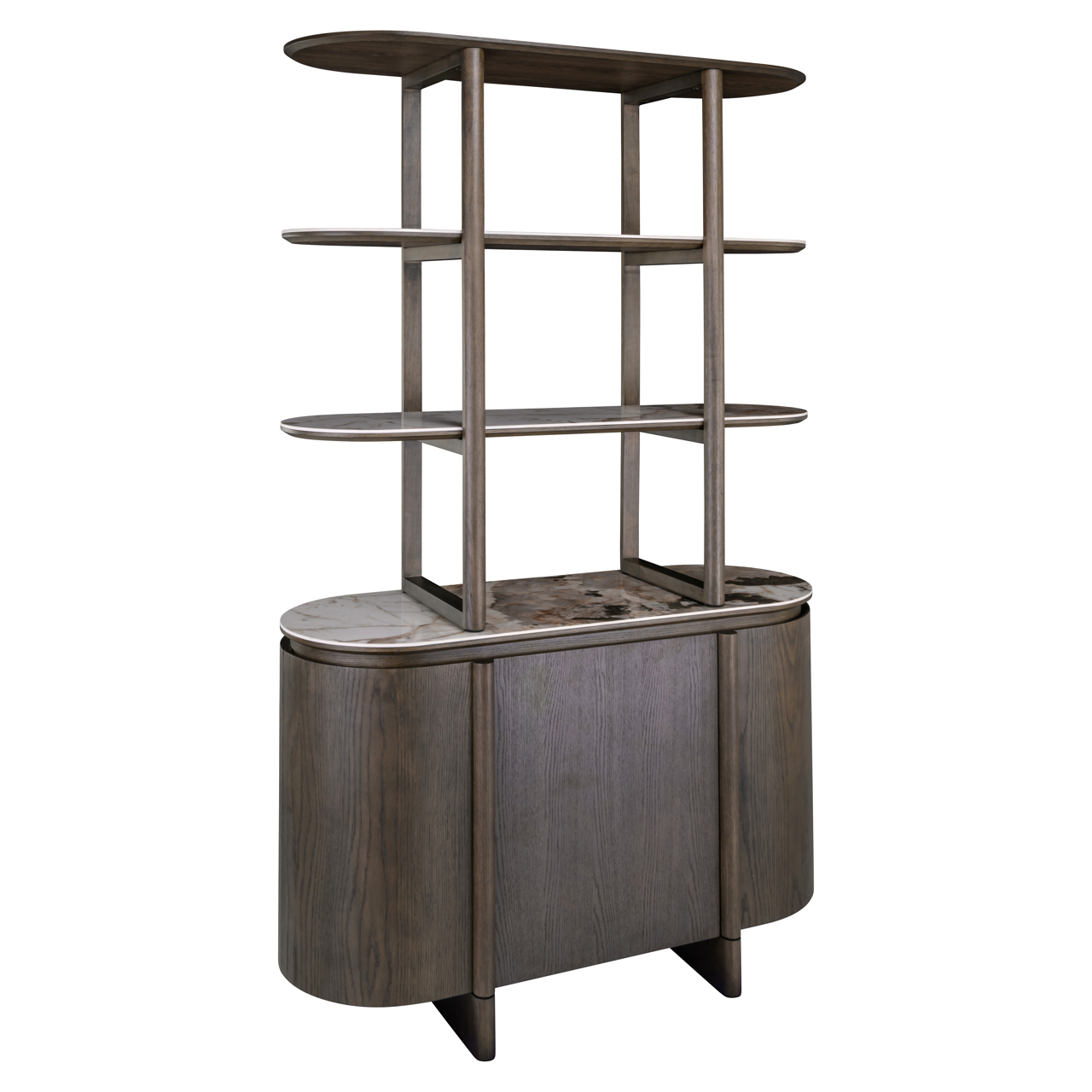 Wandkast Langford bruin