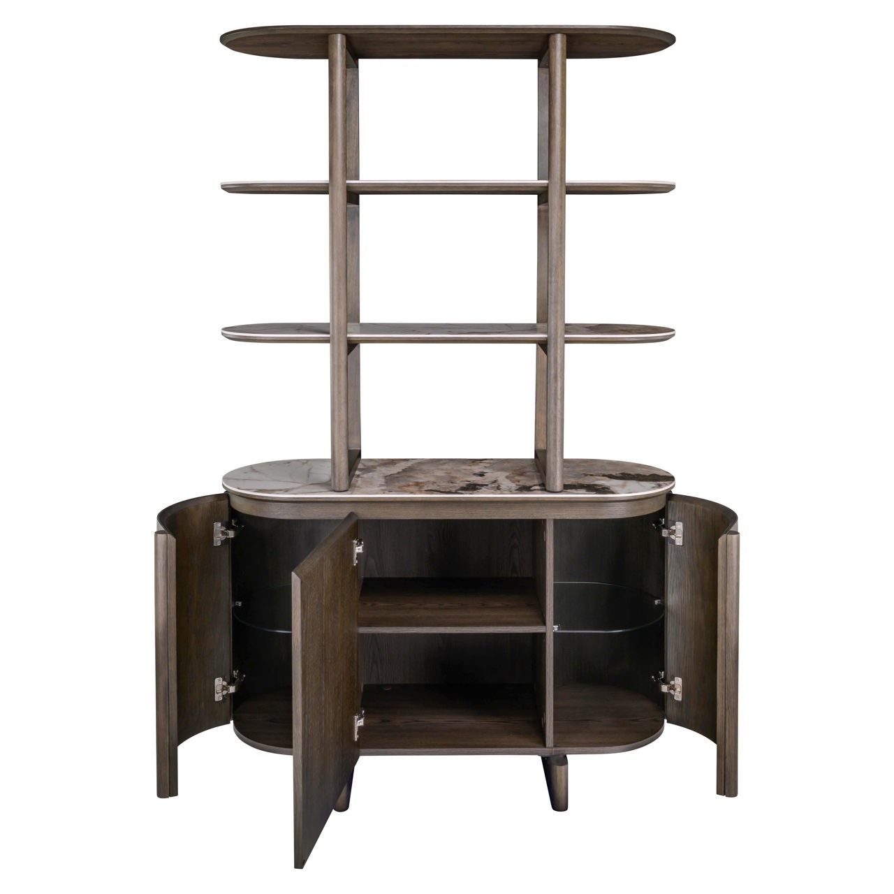 Wandkast Langford bruin - Afbeelding 4