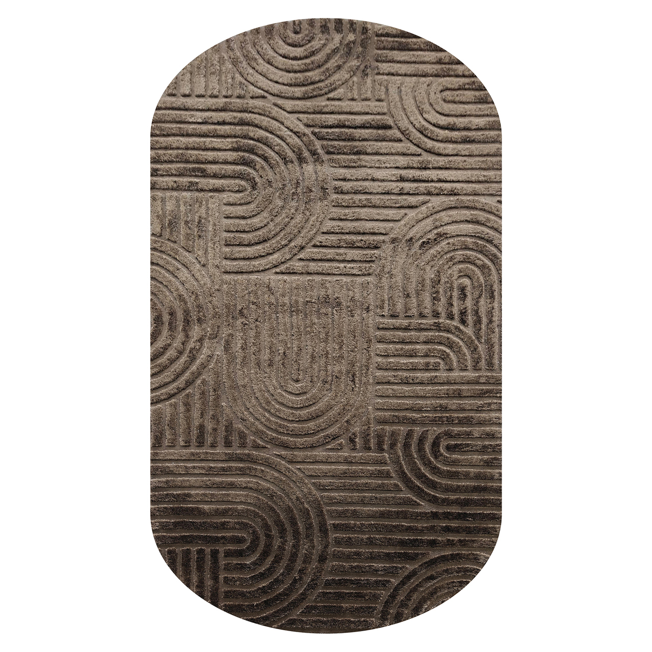 Vloerkleed Liff donkerbruin 200x350 cm