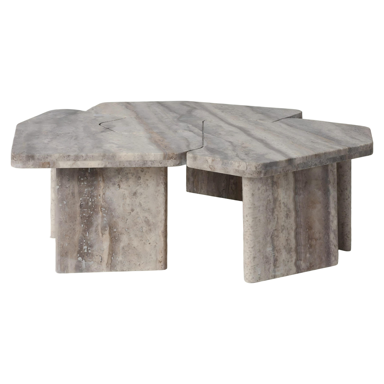 Salontafel Westin grijs set van 3 - Afbeelding 2