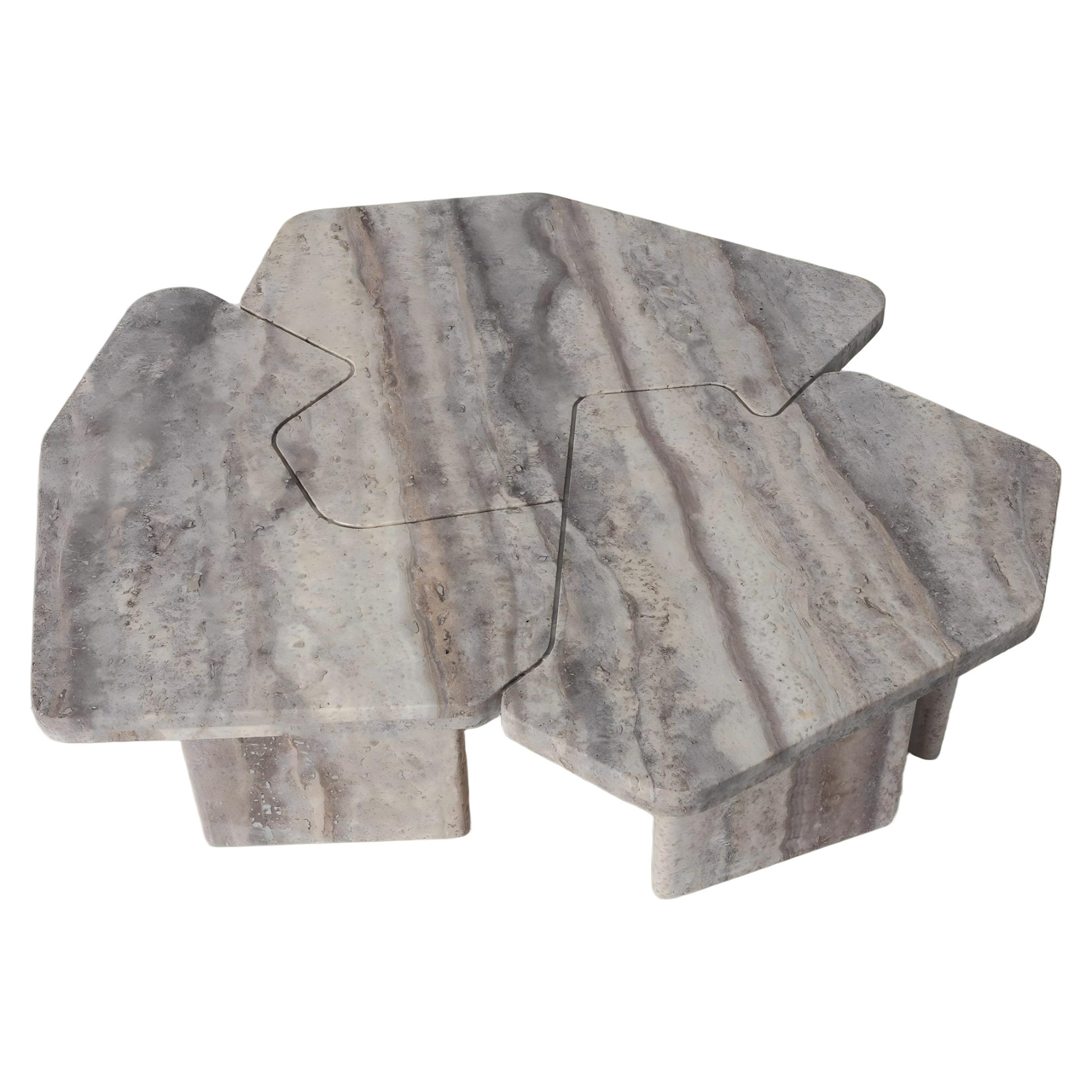 Salontafel Westin grijs set van 3 - Afbeelding 3