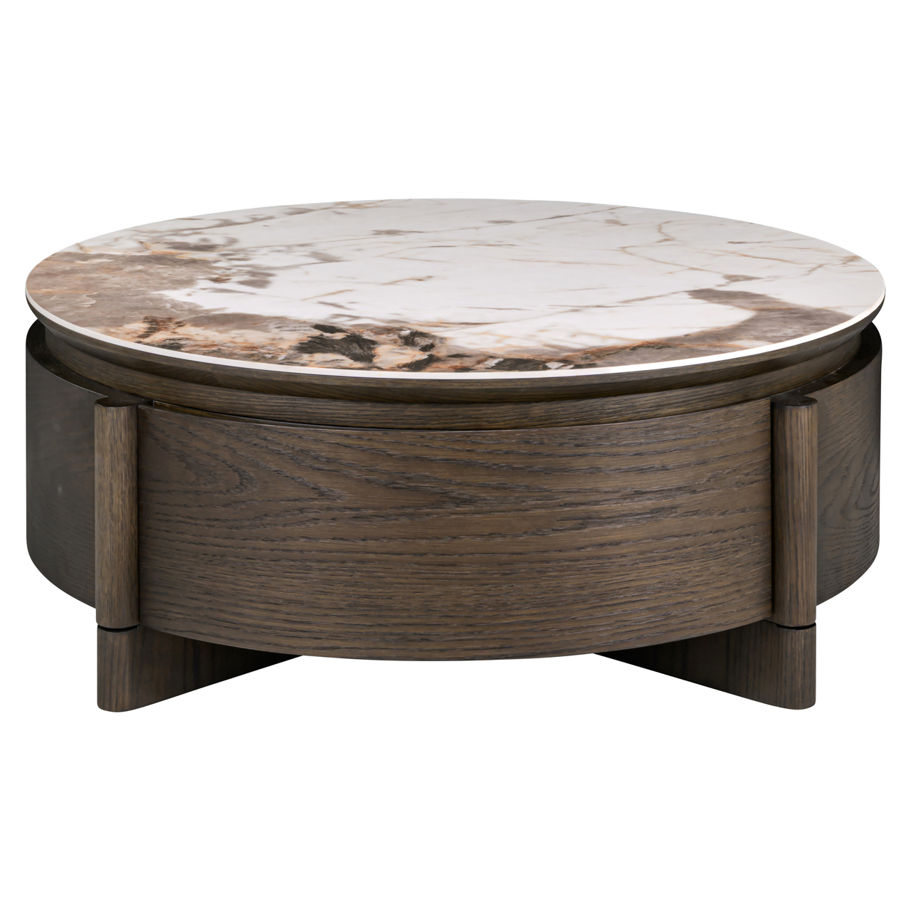 Salontafel Langford 90 -drawer bruin Ø1 cm - Afbeelding 2