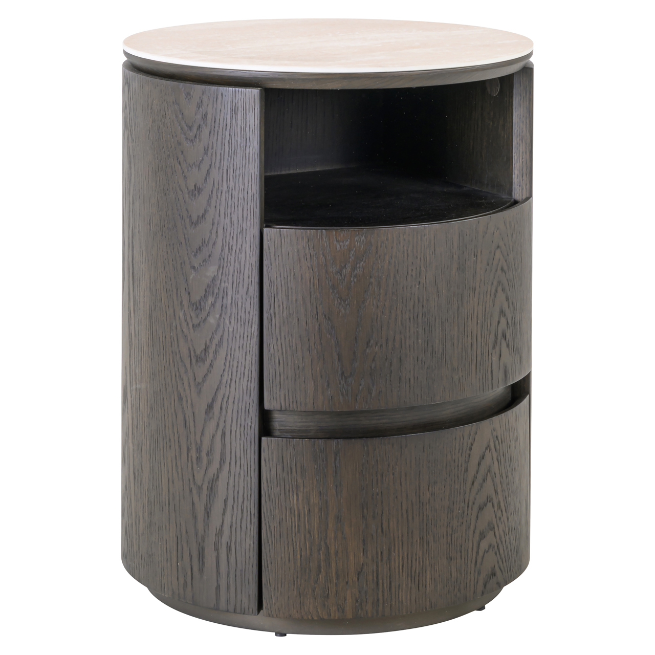 Nachtkastje Nando 2-drawers bruin