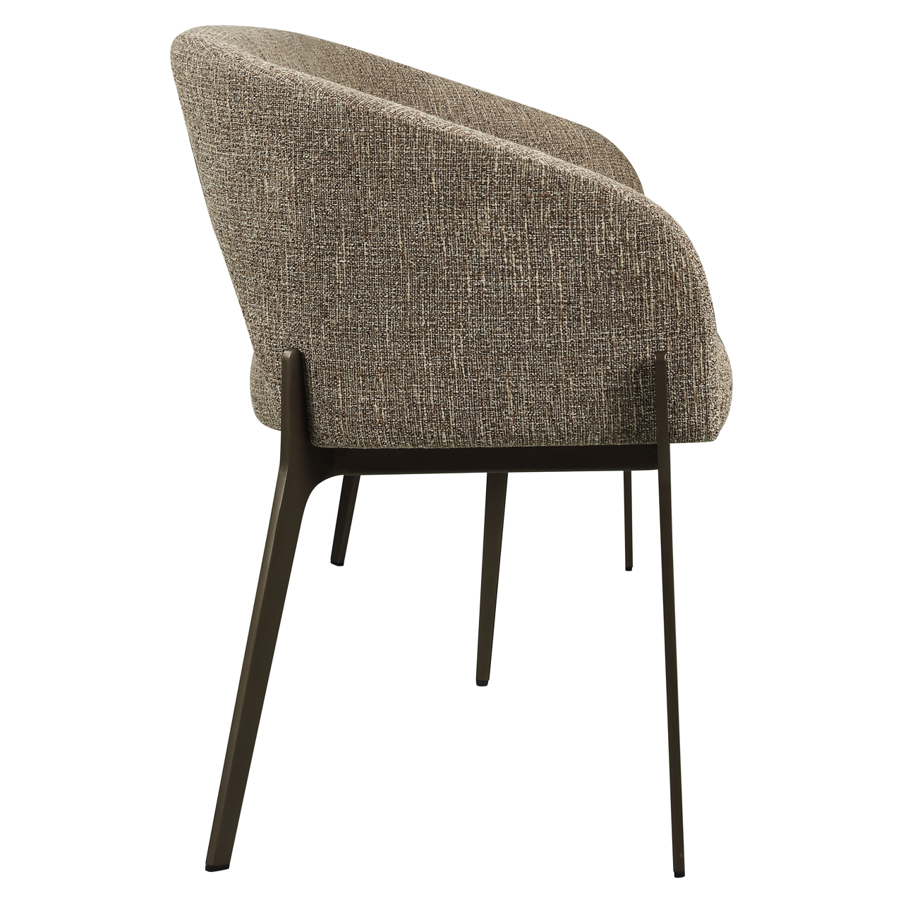 Eetkamer bank Kenzi brown tweed - Afbeelding 4