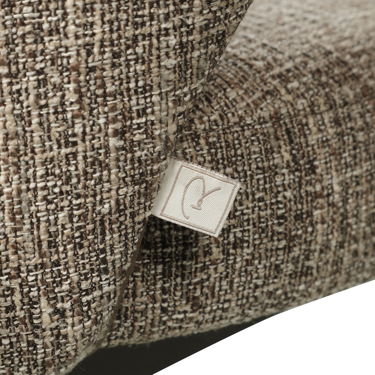 Eetkamer bank Kenzi brown tweed - Afbeelding 5