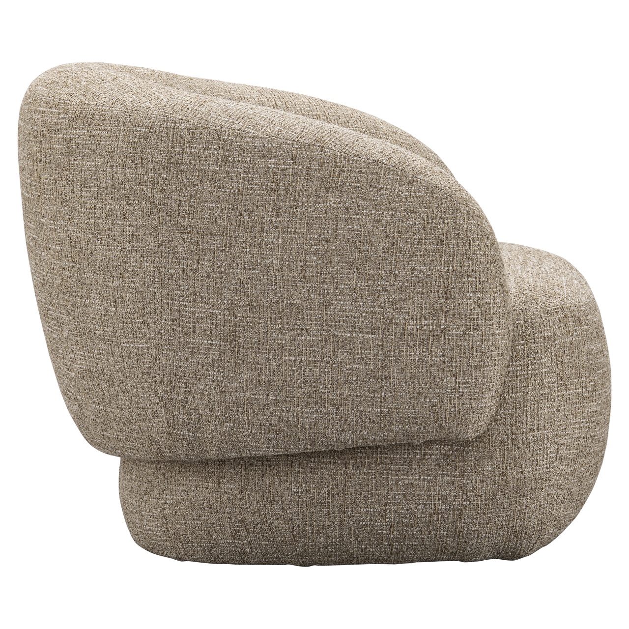 Loungestoel Milano brandvertragend zand tweed - Afbeelding 4