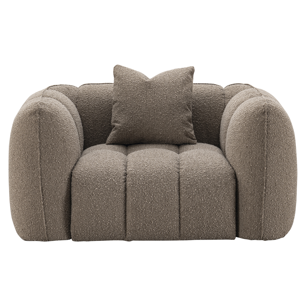 Loungestoel Hogan chunky brandvertragend mokka - Afbeelding 3