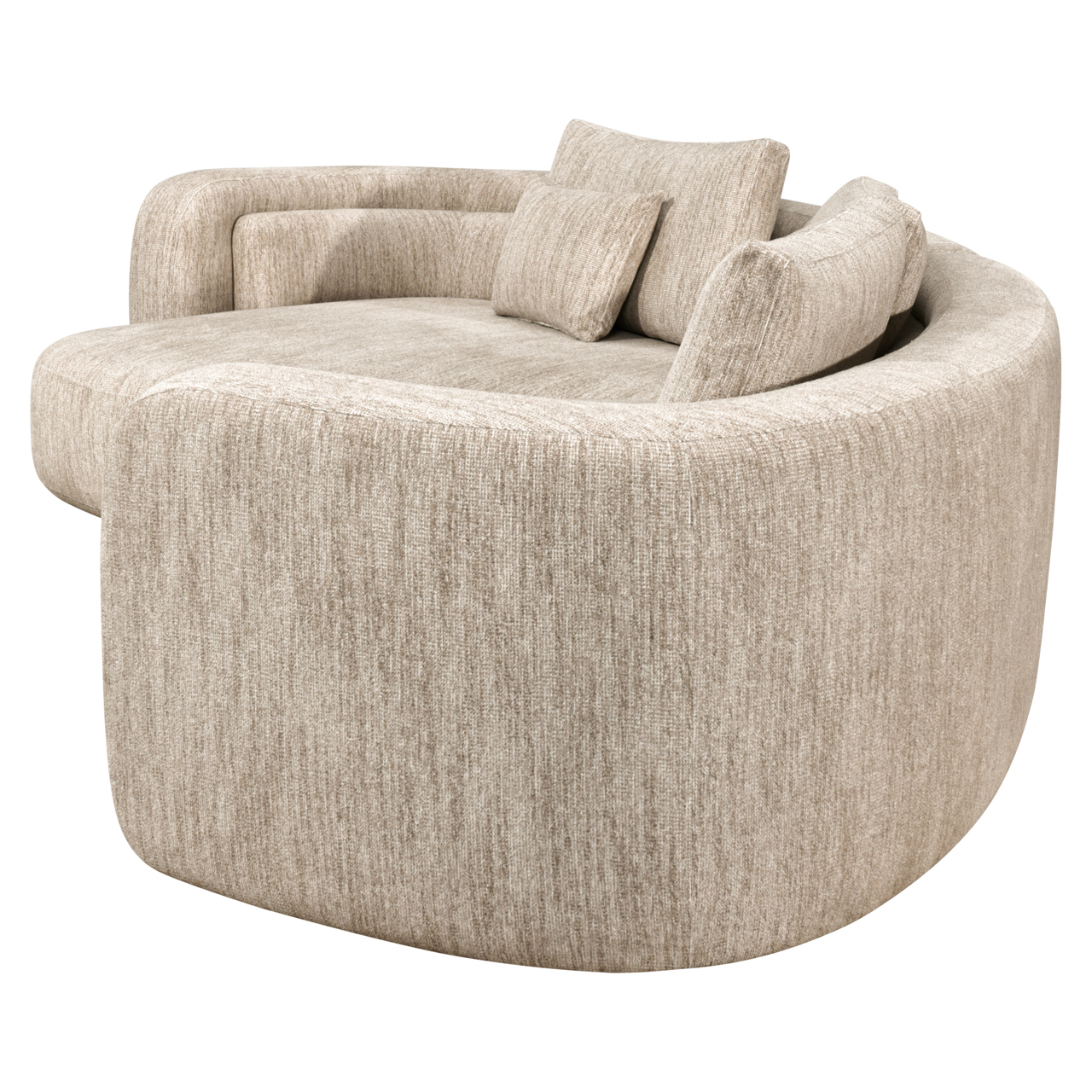 Bank Angusto lounge links naturel softweave - Afbeelding 4