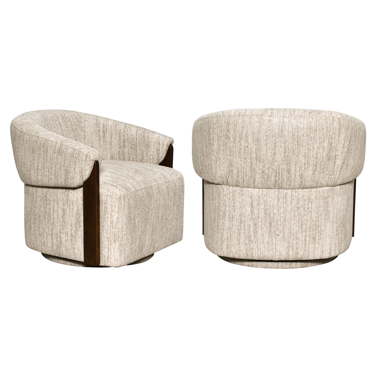 Loungestoel Marina draaibaar brandvertragend naturel softweave