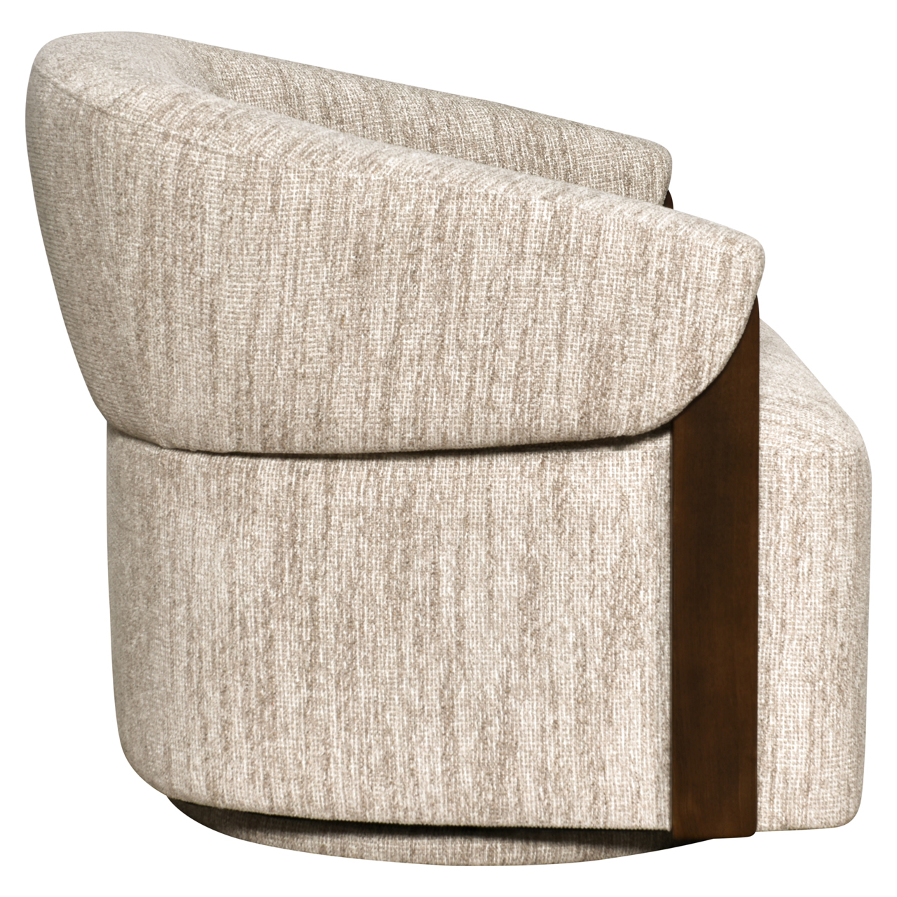 Loungestoel Marina draaibaar brandvertragend naturel softweave - Afbeelding 4