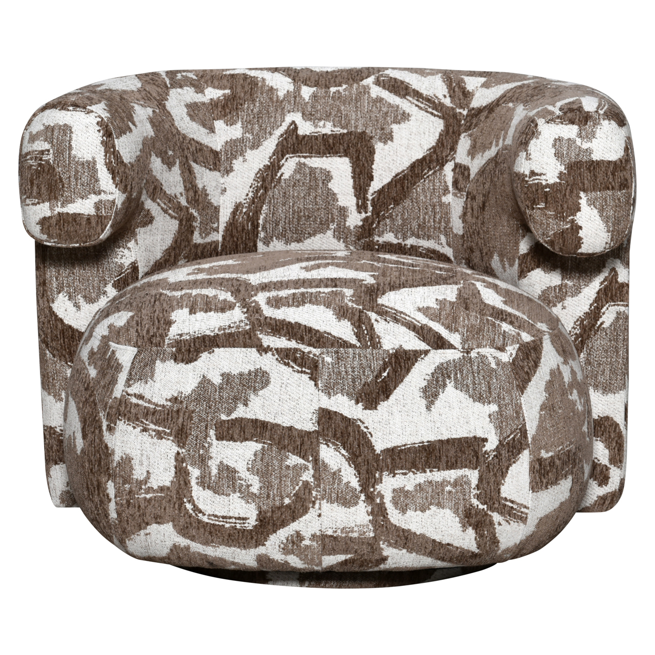 Loungestoel Talley draaibaar bruin naturel - Afbeelding 3