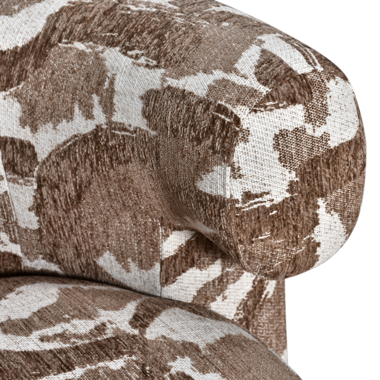 Loungestoel Talley draaibaar bruin naturel - Afbeelding 6