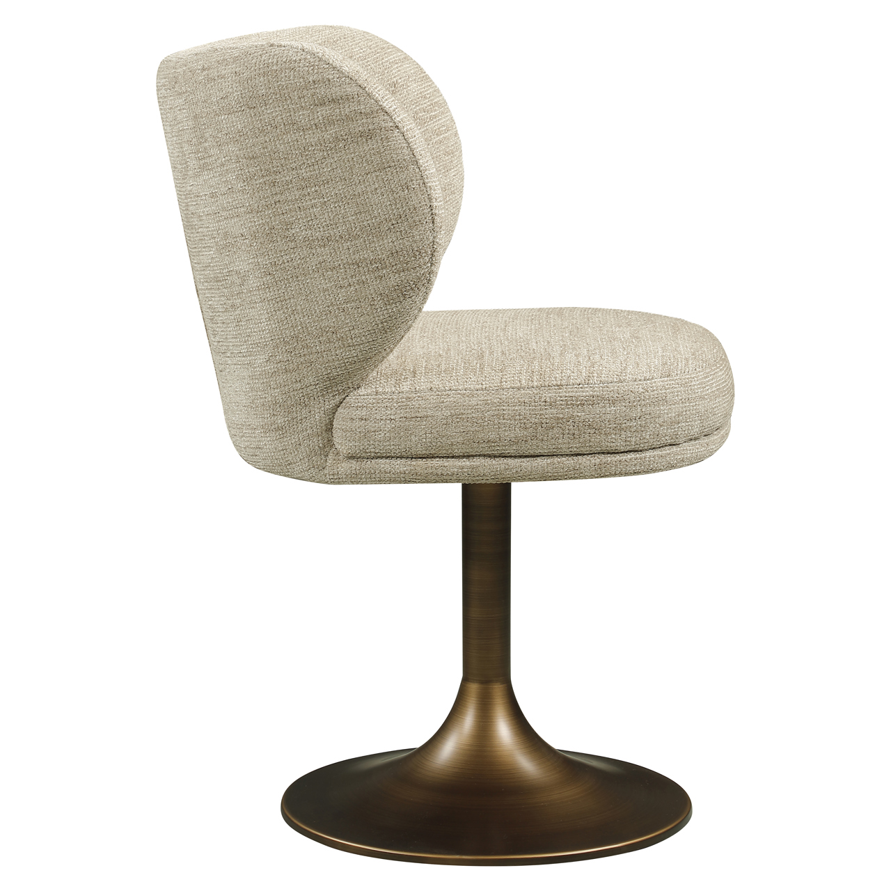Eetkamerstoel Amely draaibaar naturel softweave - Afbeelding 3