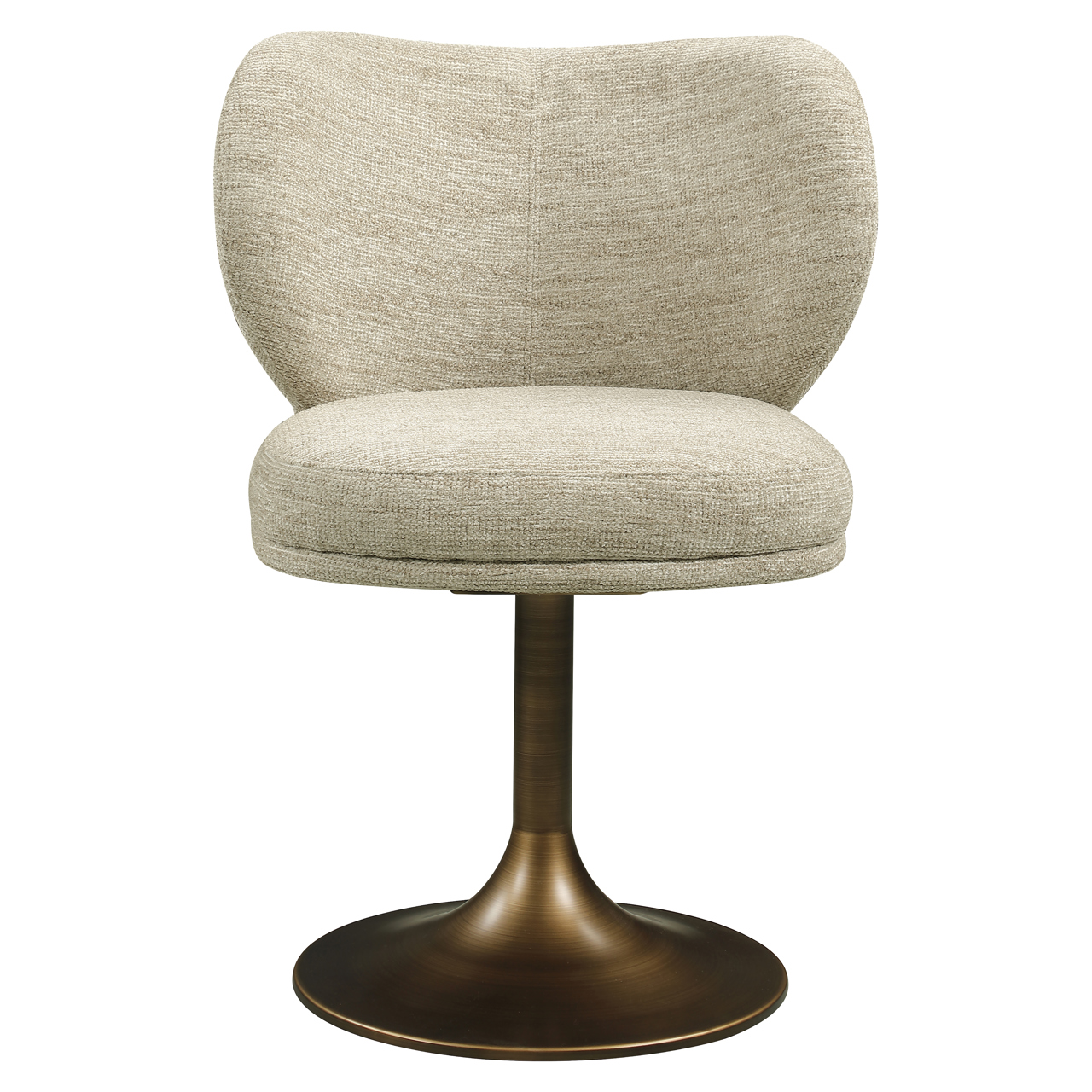Eetkamerstoel Amely draaibaar naturel softweave - Afbeelding 4
