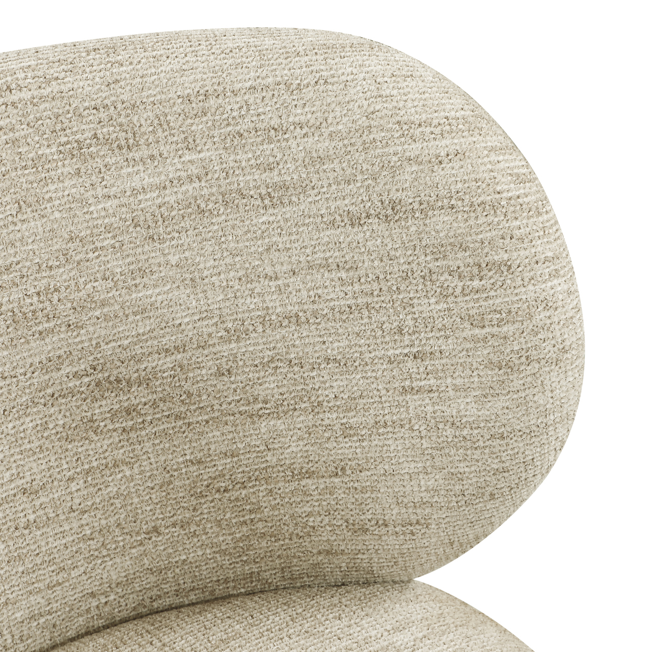 Eetkamerstoel Amely draaibaar naturel softweave - Afbeelding 6