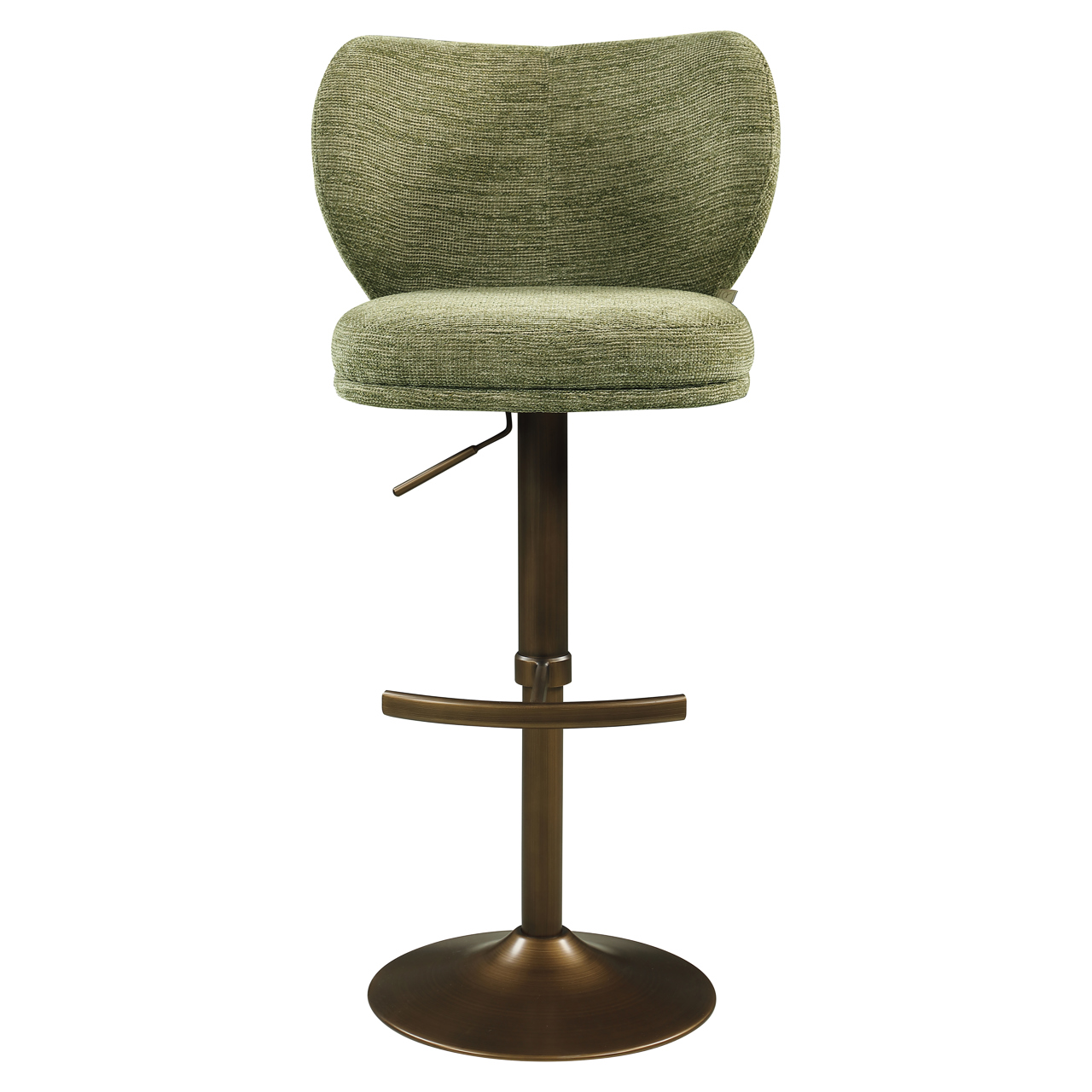 Barstoel Amely pistache draaibaar softweave - Afbeelding 4