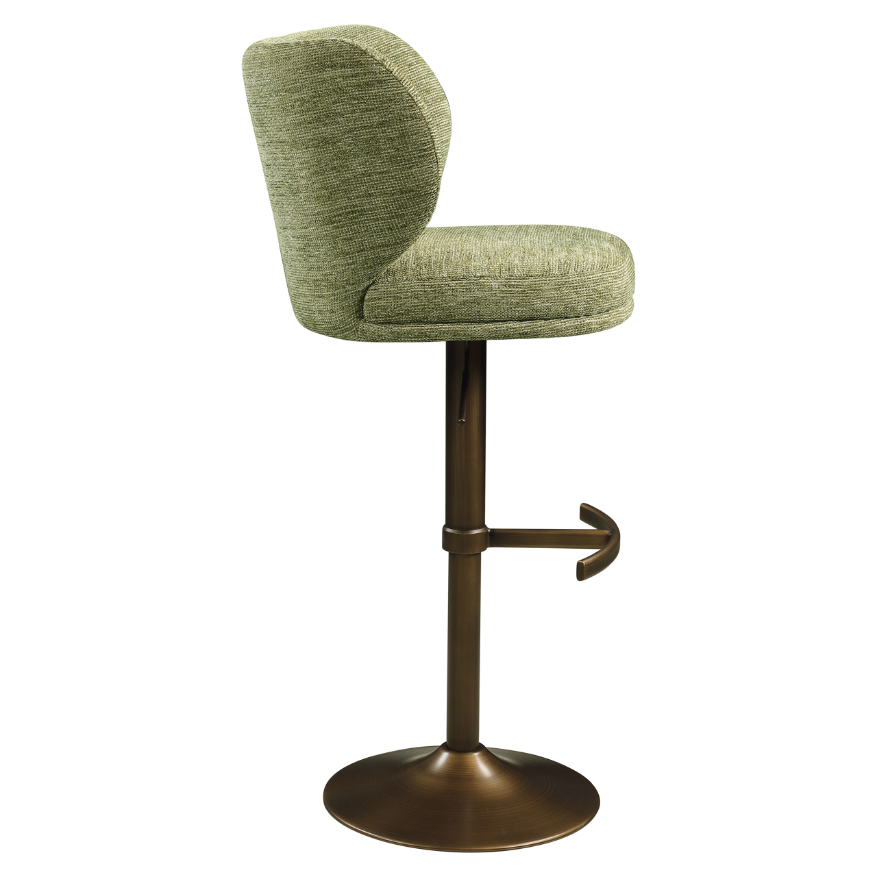 Barstoel Amely pistache draaibaar softweave - Afbeelding 5