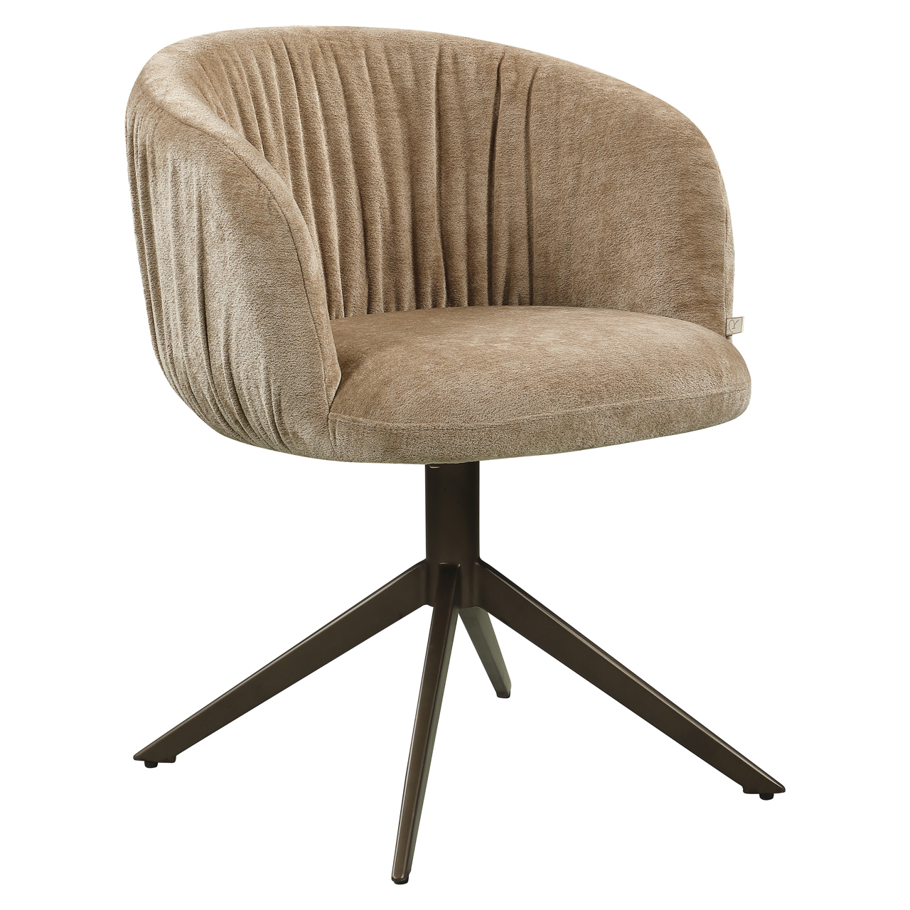 Eetkamerstoel Cassi sand soft swivel - Afbeelding 2