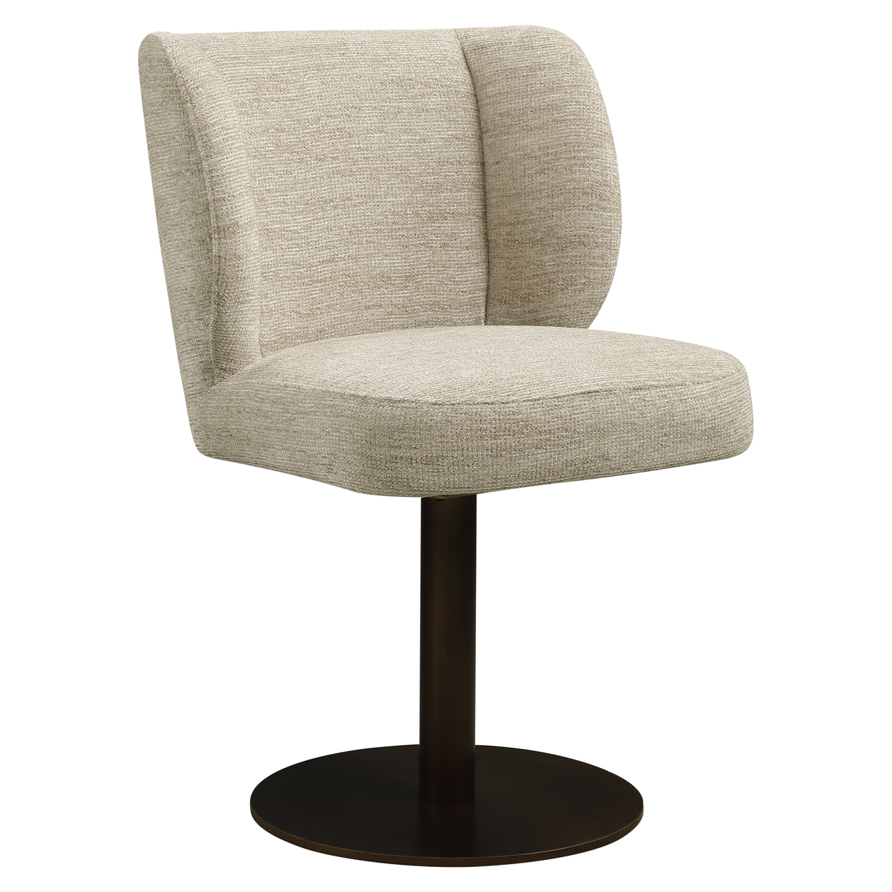 Eetkamerstoel Fiona draaibaar naturel softweave - Afbeelding 2