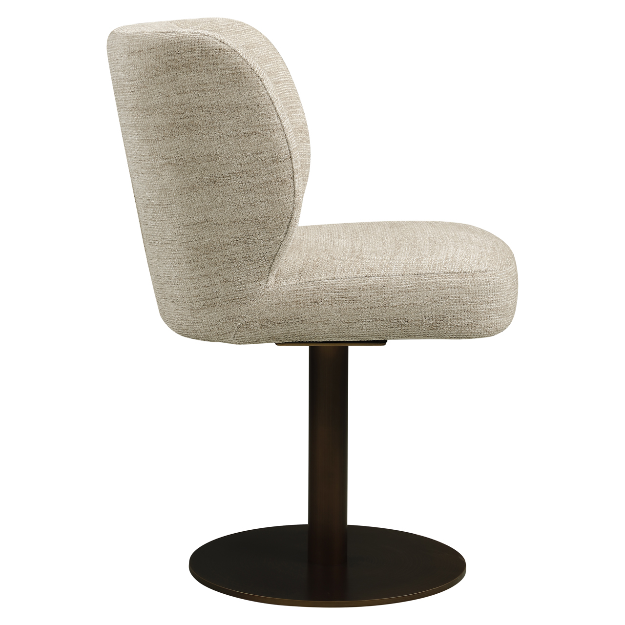 Eetkamerstoel Fiona draaibaar naturel softweave - Afbeelding 4