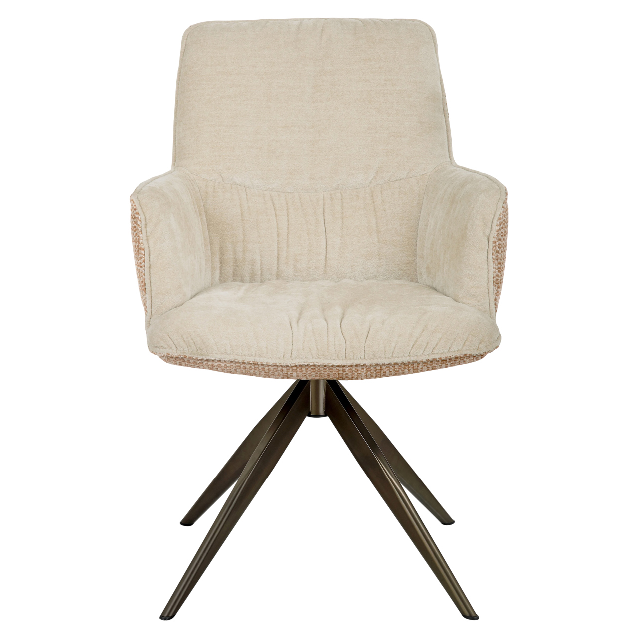 Eetkamerstoel Chase ginger jacquard draaibaar - Afbeelding 3