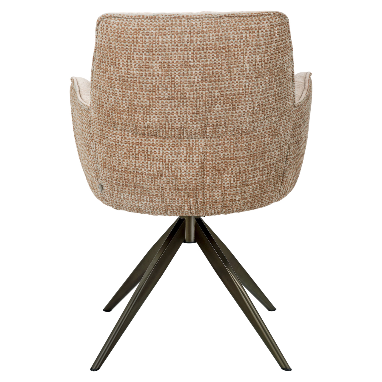 Eetkamerstoel Chase ginger jacquard draaibaar - Afbeelding 5
