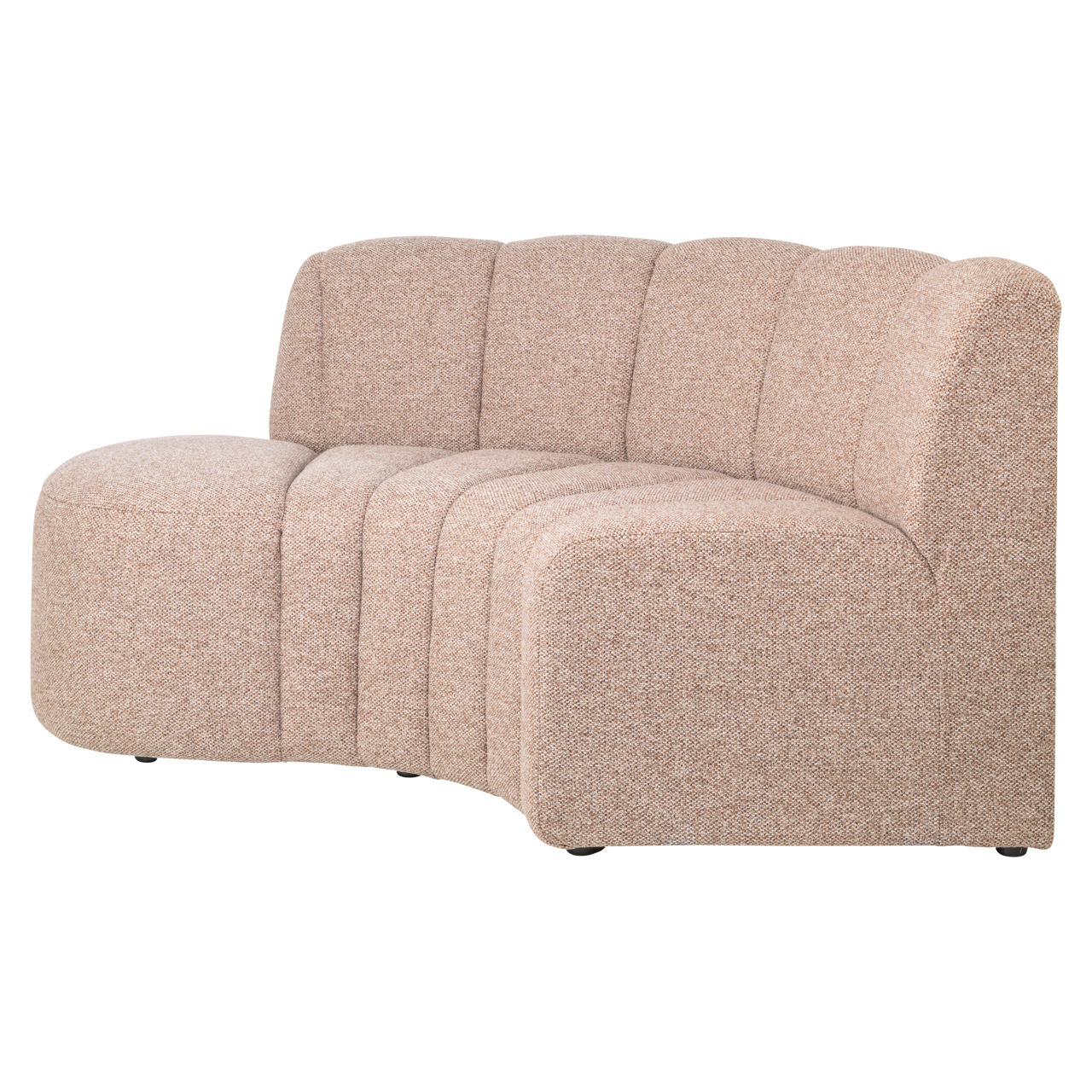 Eetkamerbank Landmark op maat open end links rond volledig gestoffeerd - Afbeelding 2