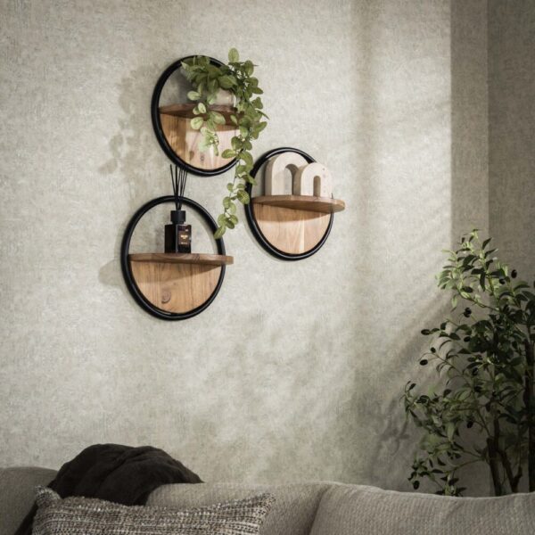 2290_15_1 Wandschap Round set/3