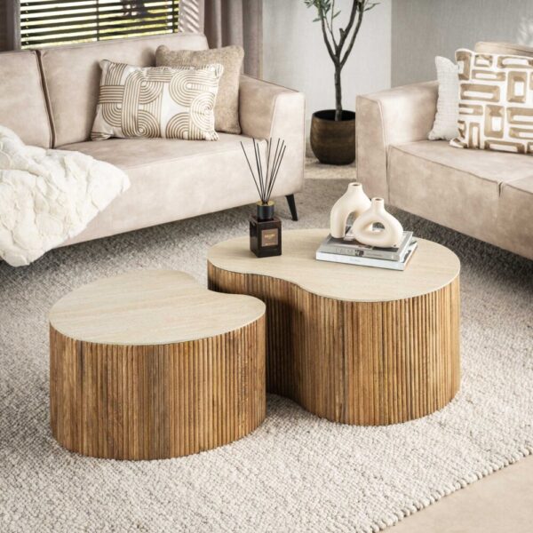 2918_16ZA_1 Salontafel Nuovo niervormig set/2