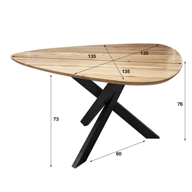 Eettafel Triangle 135x135 - Afbeelding 10