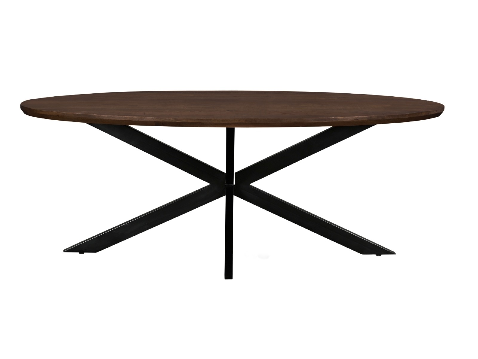 Eetkamertafel Jesper ovaal bruin 210 cm