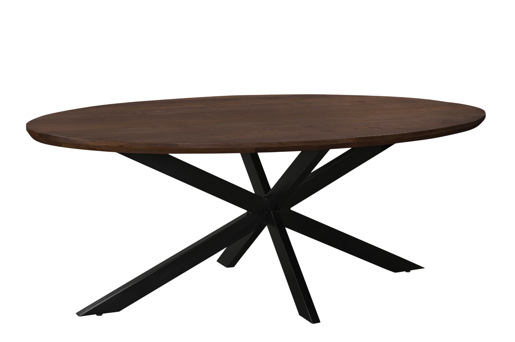 Eetkamertafel Jesper ovaal bruin 210 cm - Afbeelding 2